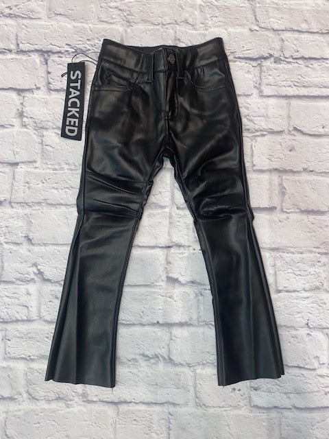 Black PU Leather Pants