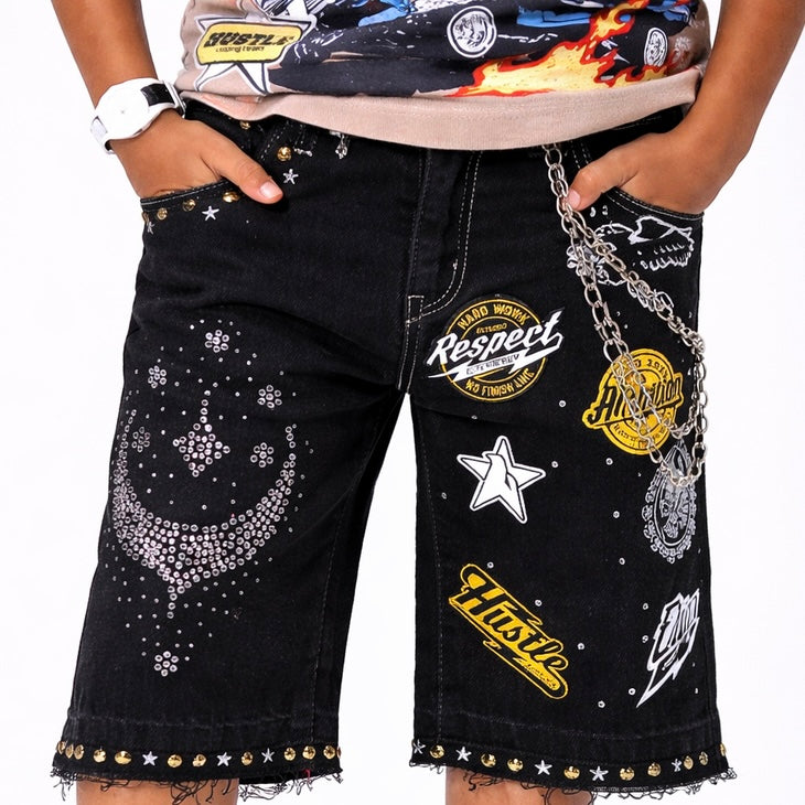 Movie star denim shorts