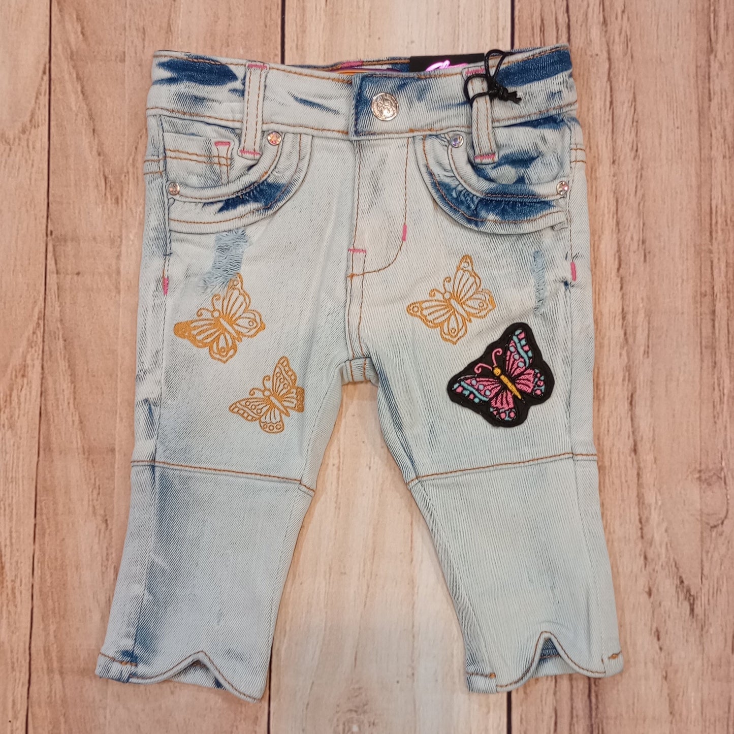 Butterfly Infant Girl Jeans