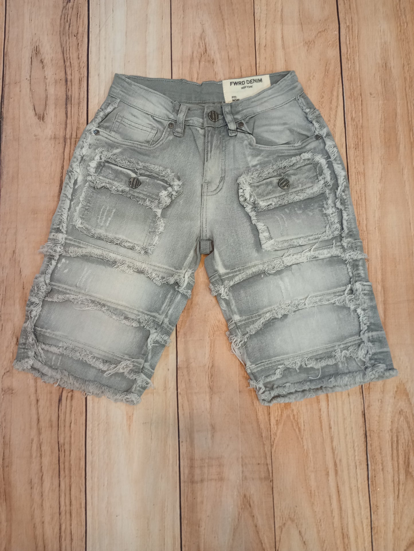 Denim Gray Boy Shorts