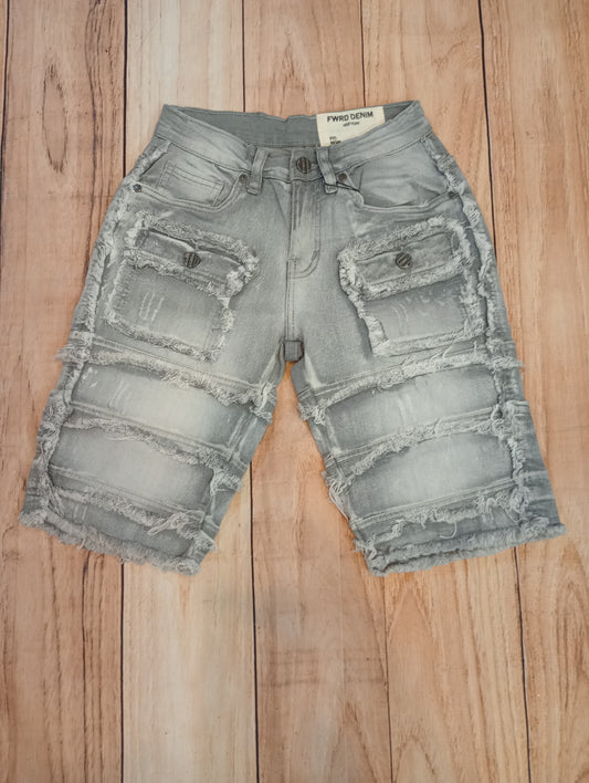 Denim Gray Boy Shorts