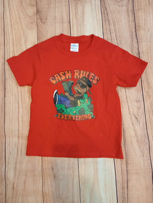 Cash Rules Red T-Shirt