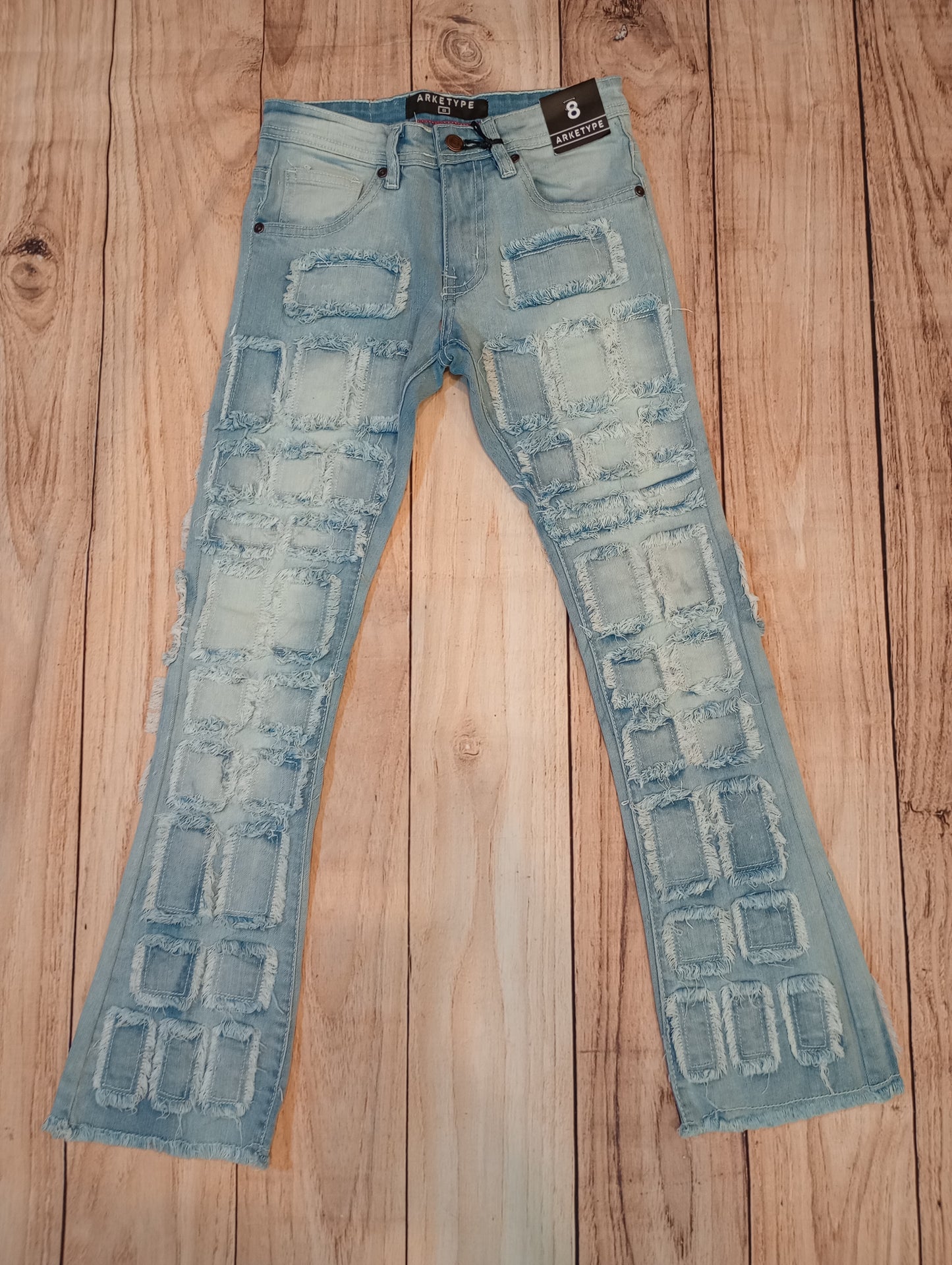 Sky Blue Boy Stacked Jeans