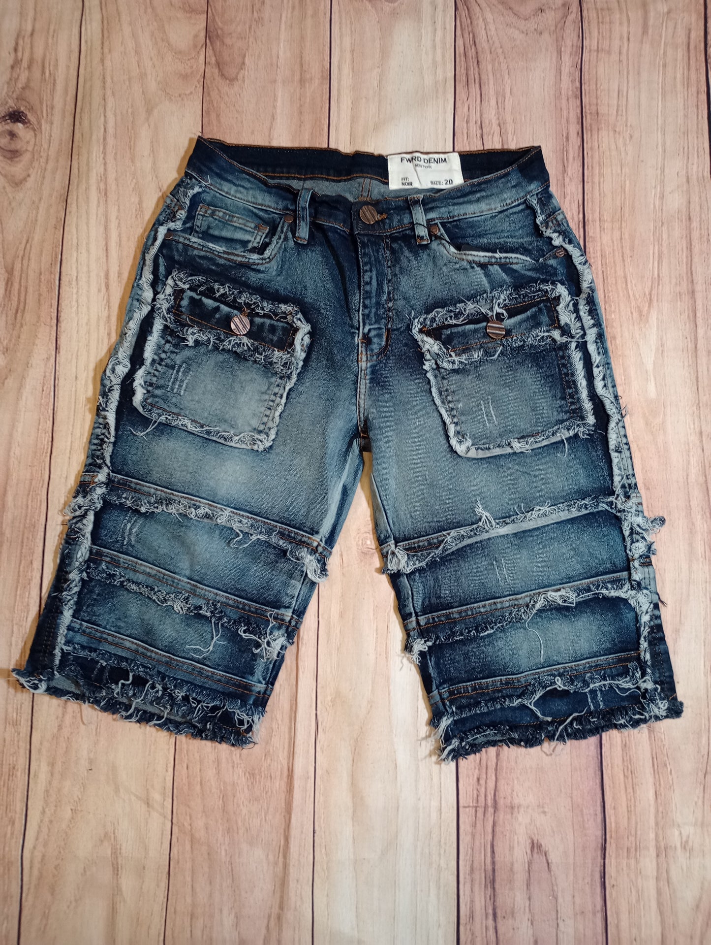 Blue Noir Boy Shorts