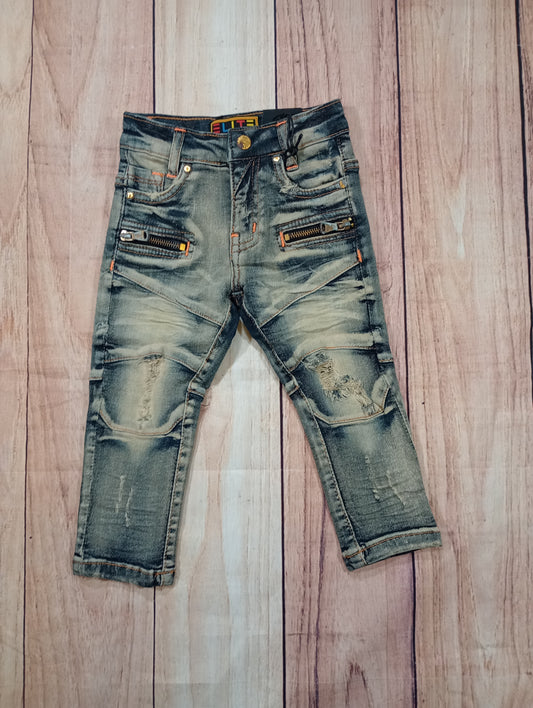 Elite Denim w/Zipper Pocket Jeans