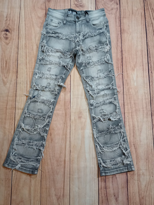 Kids Stretch Stacked Jeans