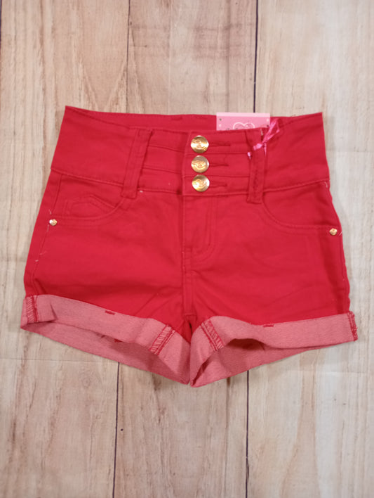 Soft Twill Shorts w/Button