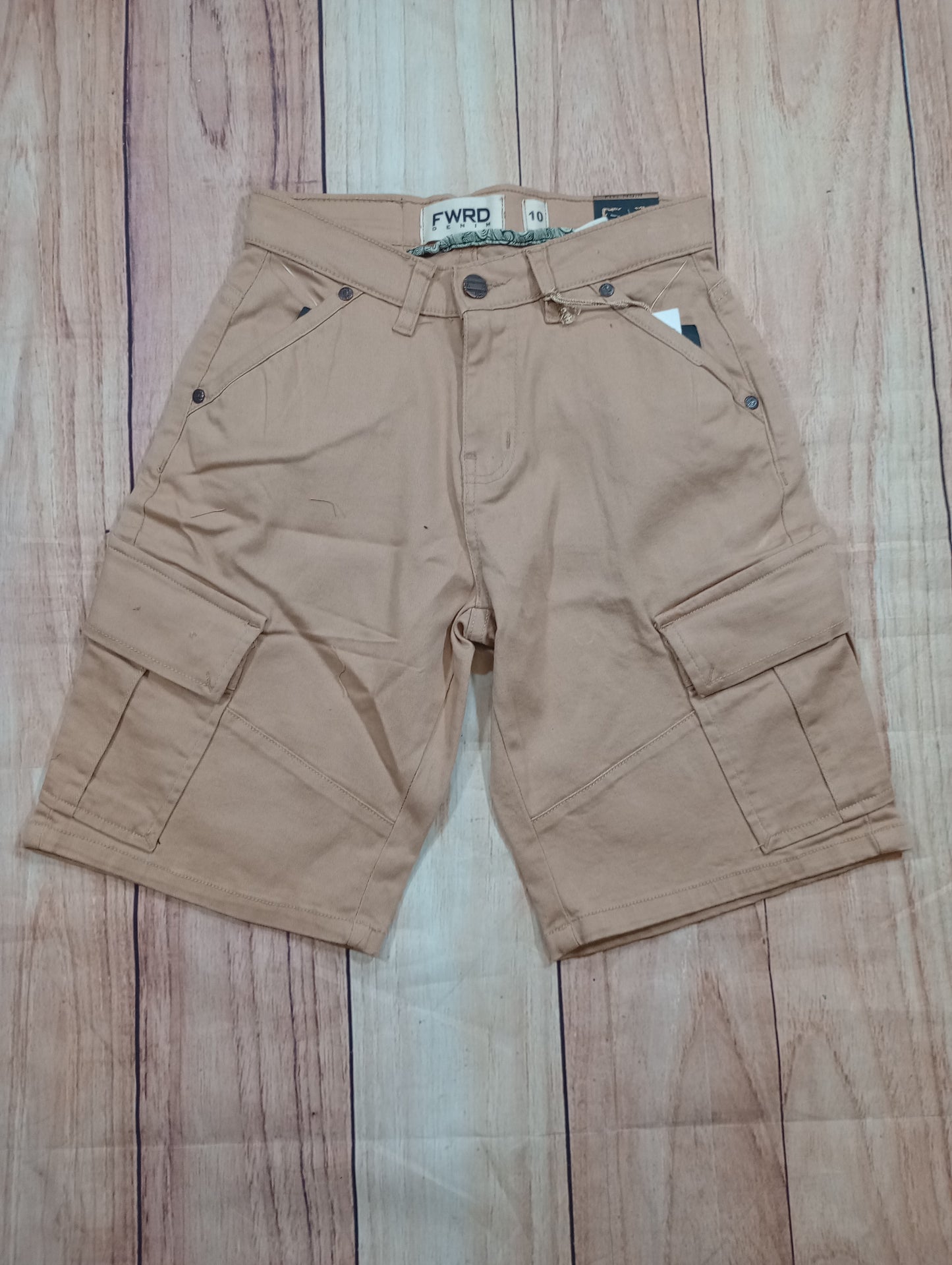 Kid Khaki Cargo Shorts