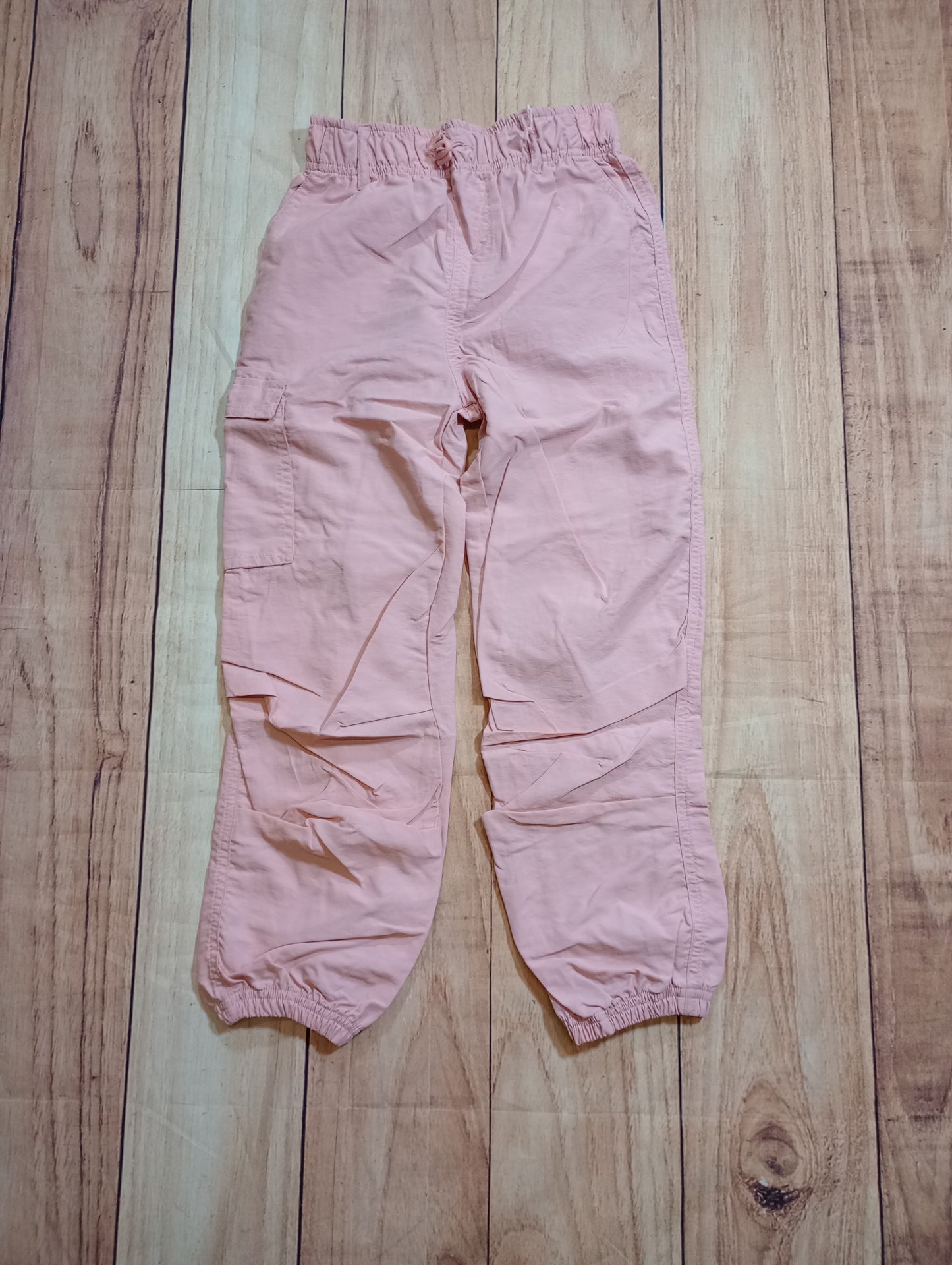 Girls Parachute Joggers W/ Cargo Pockets