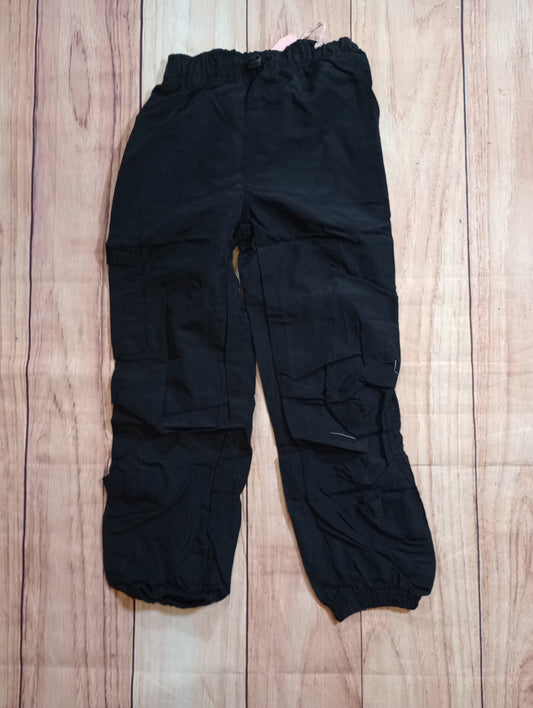 Girls Parachute Joggers W/ Cargo Pockets