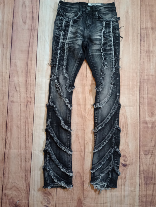 Wash Ripple Stacked Jeans