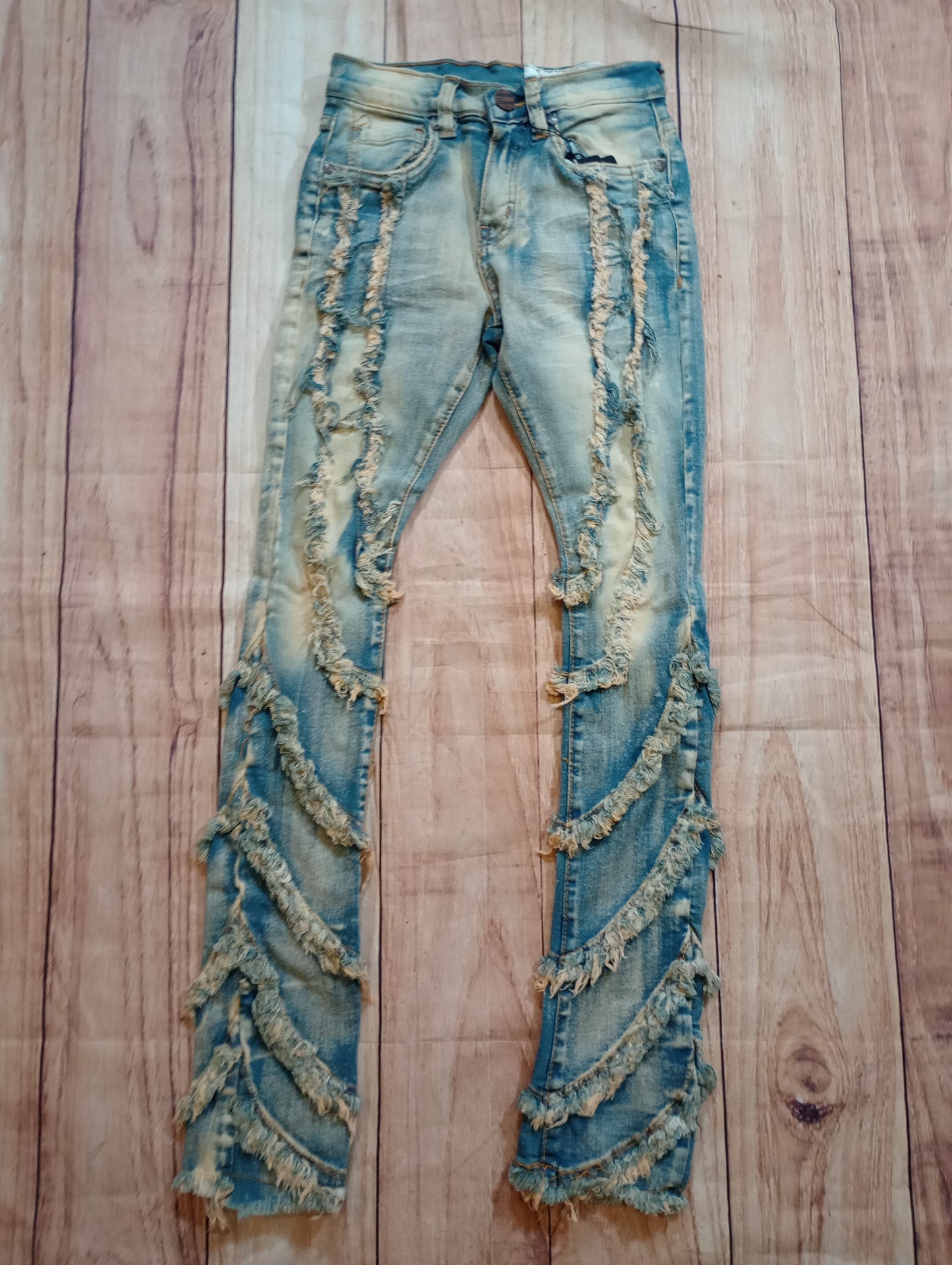 Wash Ripple Stacked Jeans