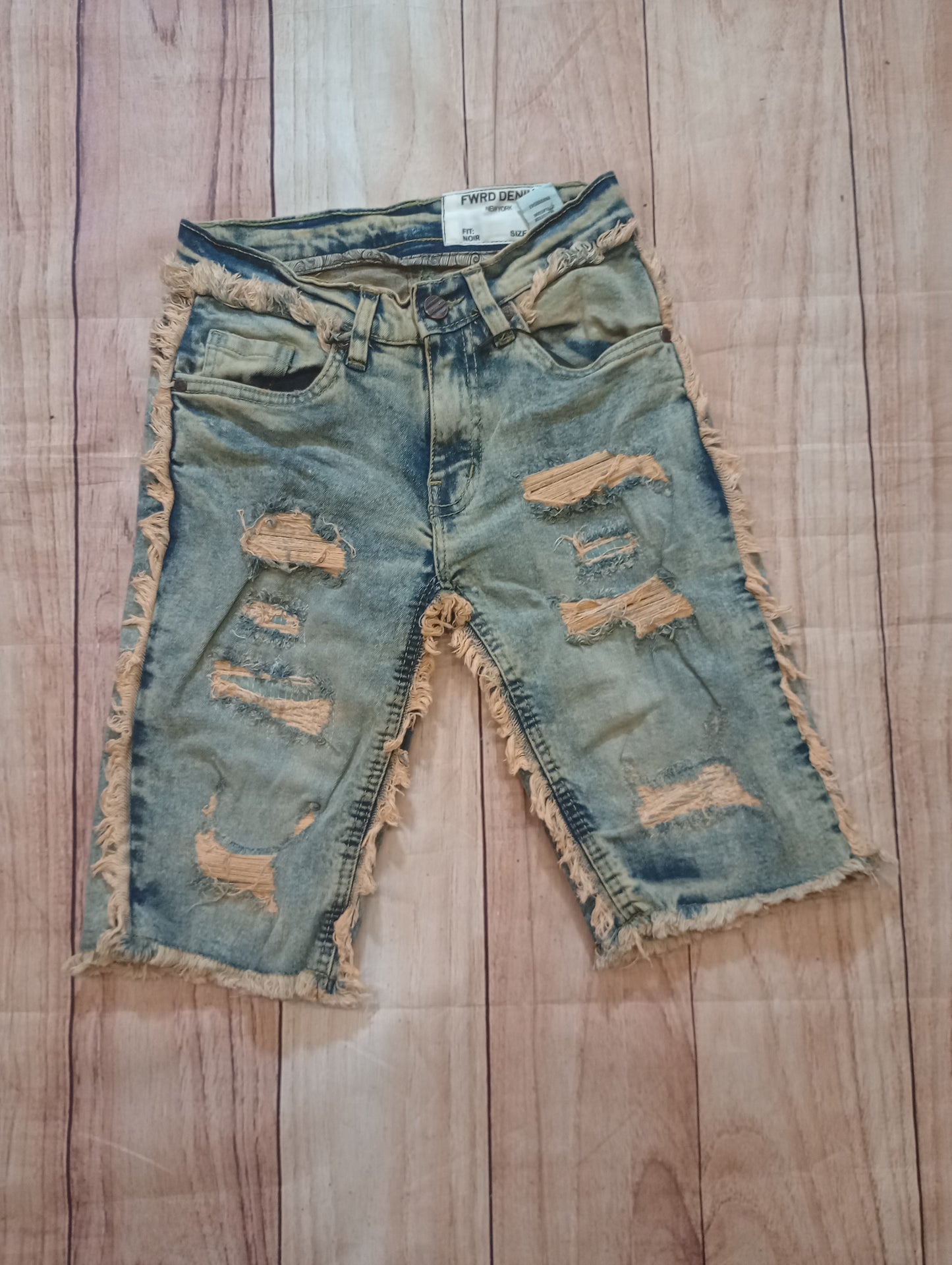 Washed Rippled Shorts