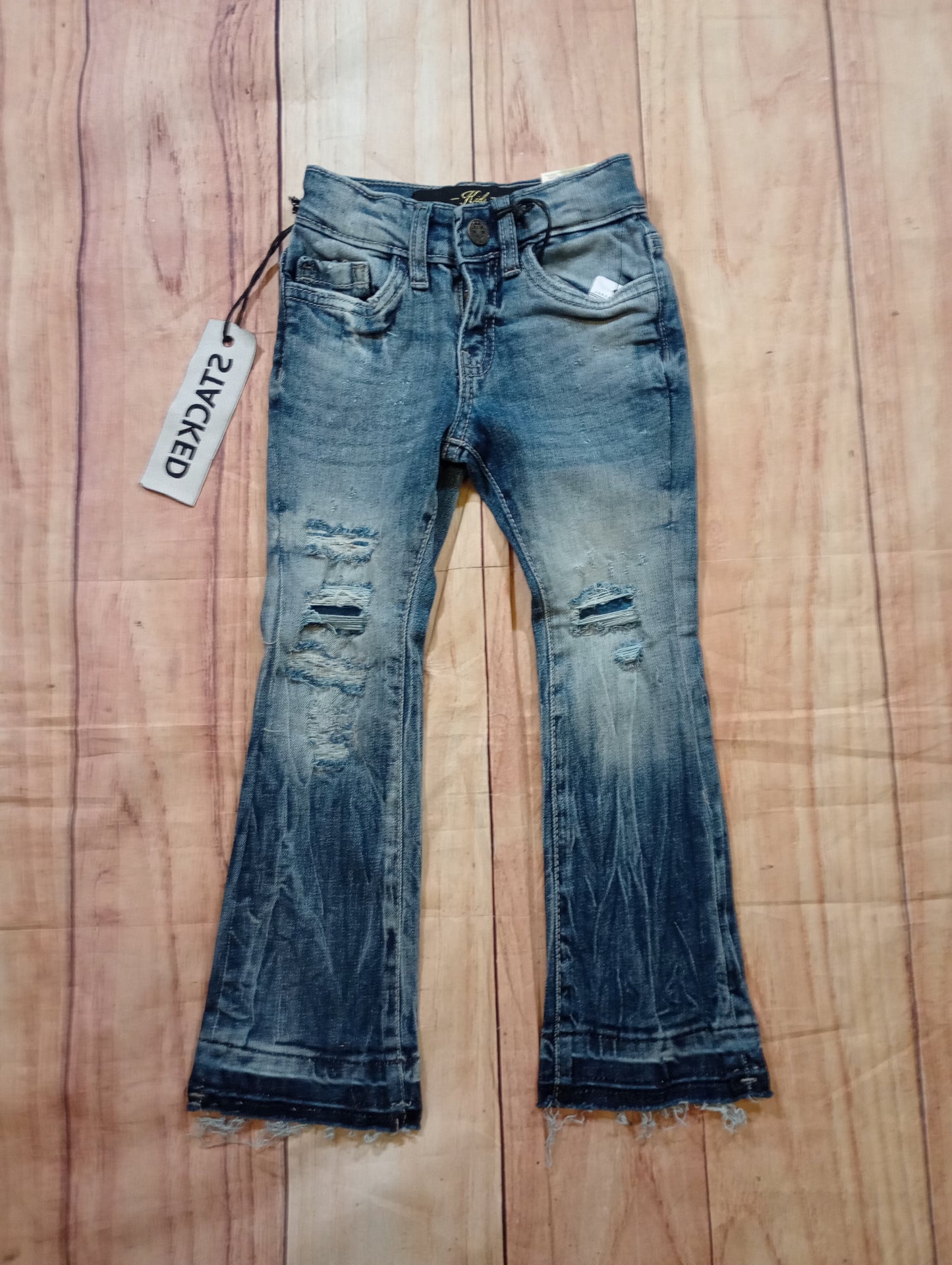 Knee Shred Stacked Jean