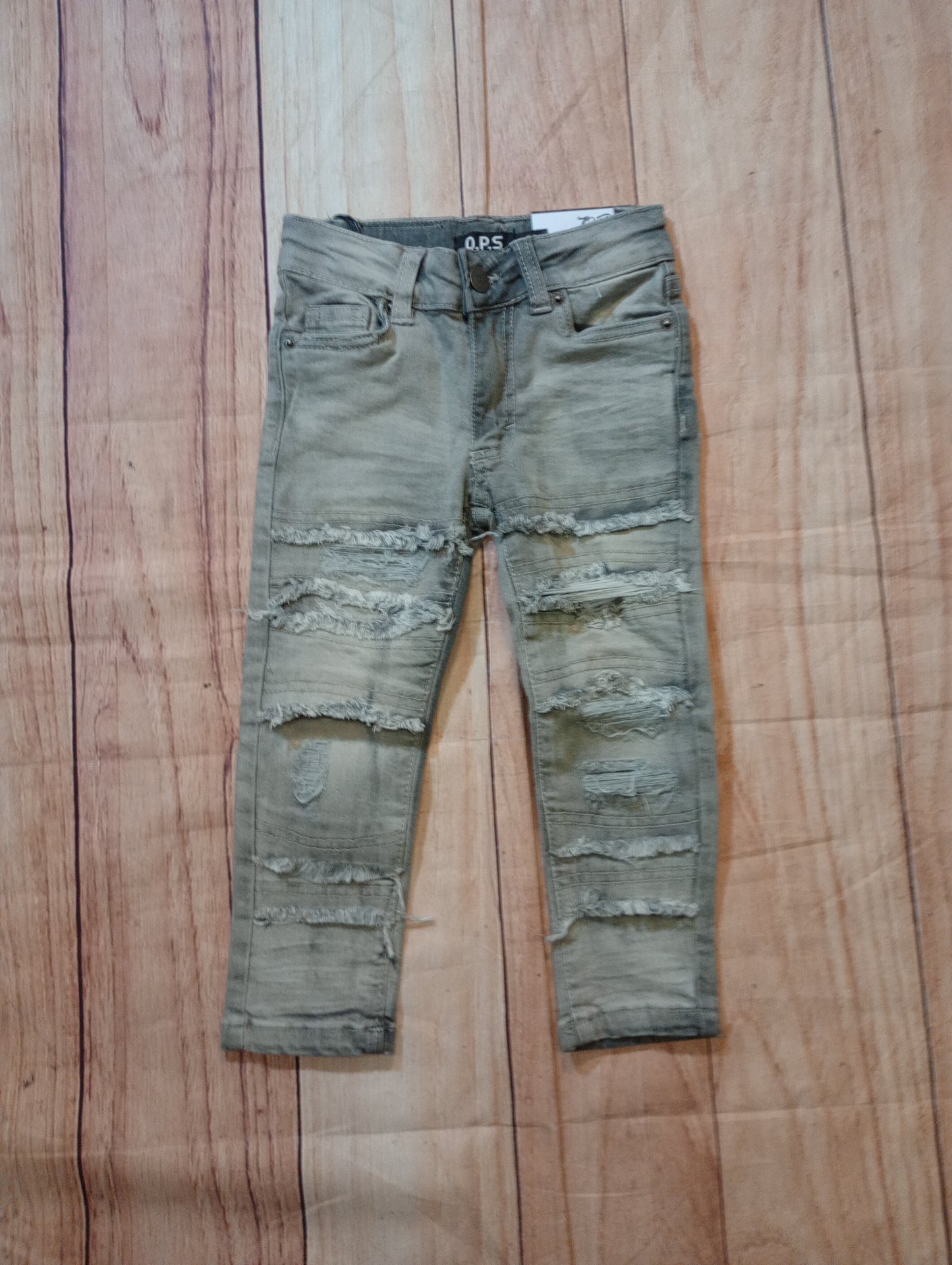 Kids Distress Frayed Jean