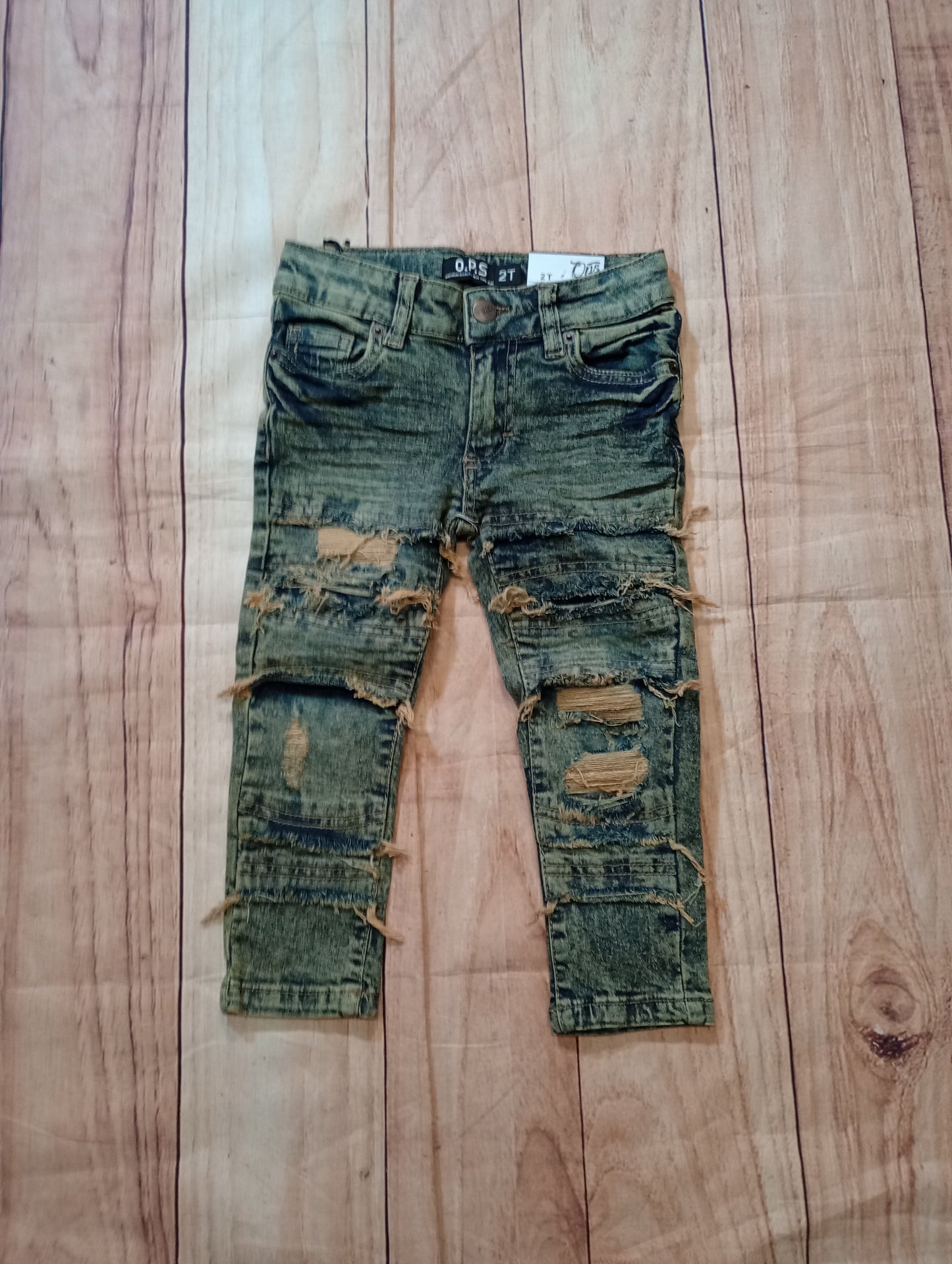 Kids Distress Frayed Jean