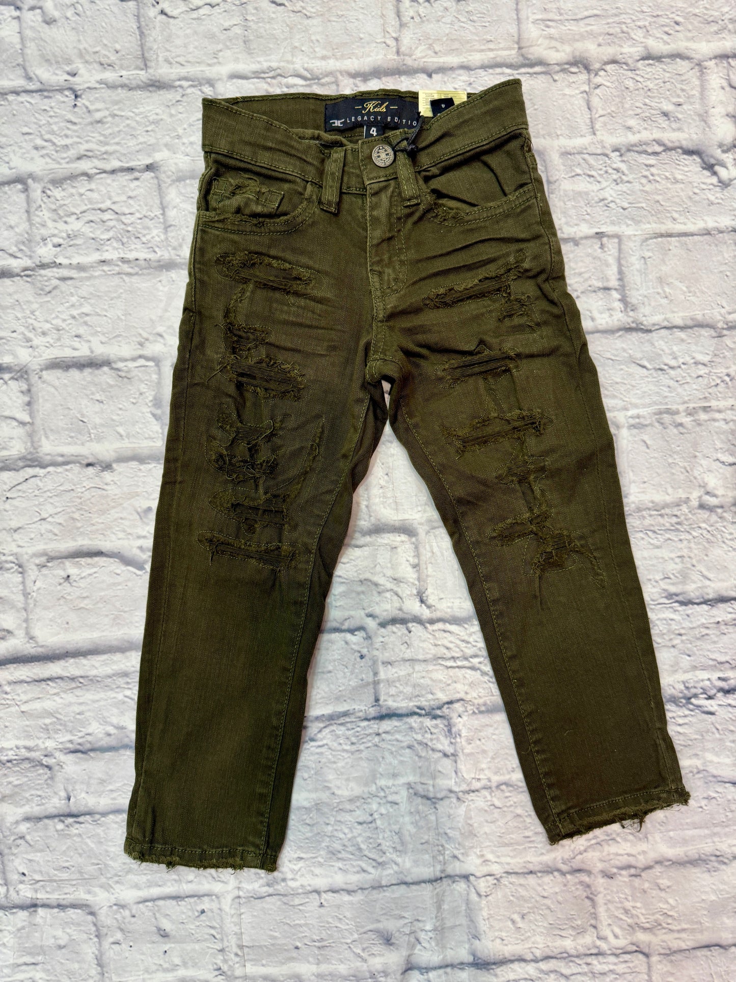 JC Olive Green Reg Jeans