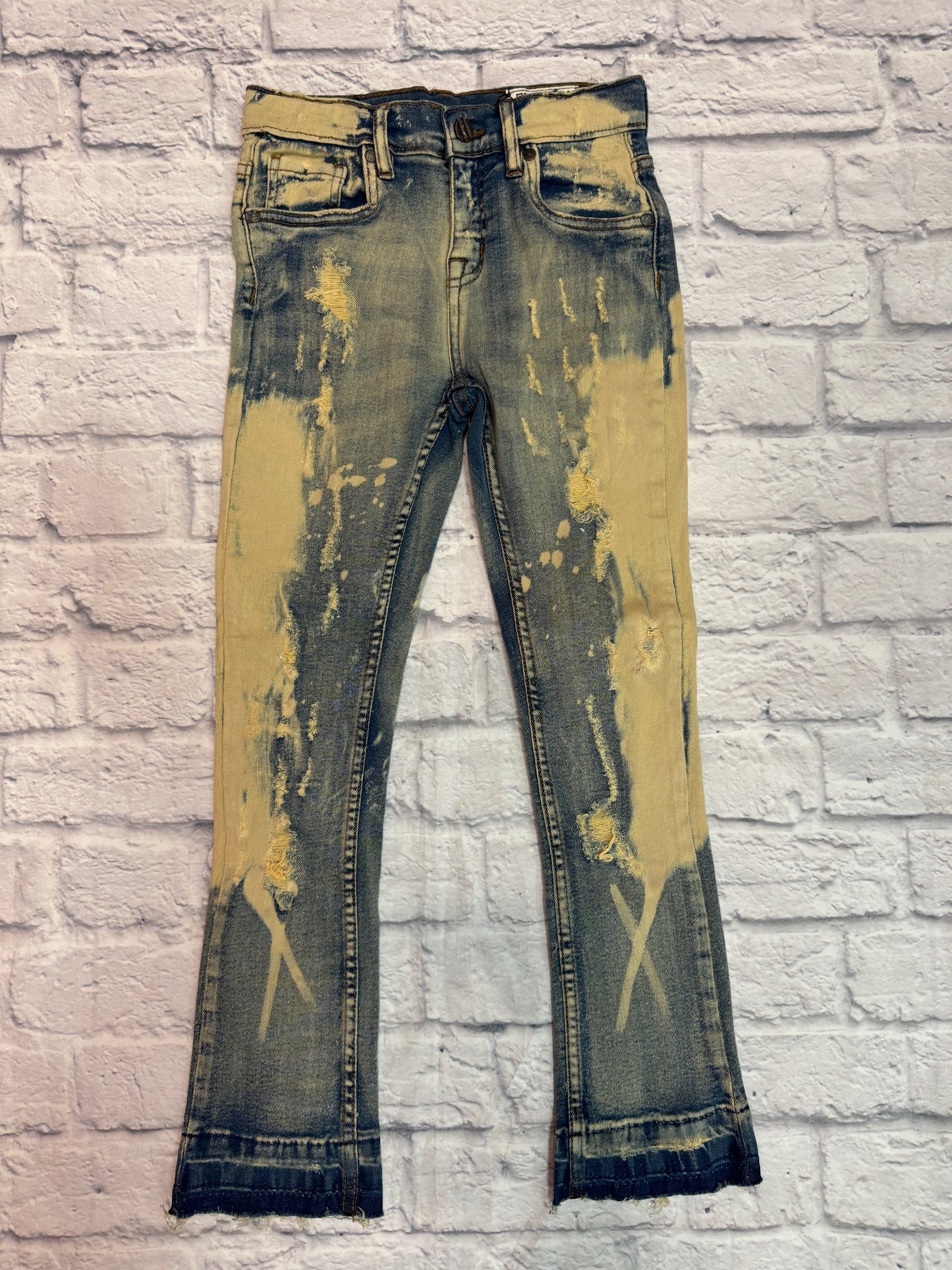 Extreme Fade Lt Tint Stacked Jeans