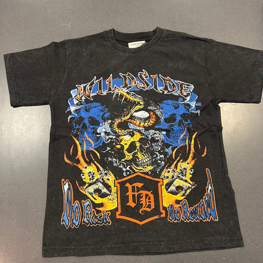 Wild side crop tee