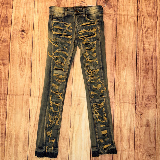 SPK K2086 Dk Indigo Stacked Jeans