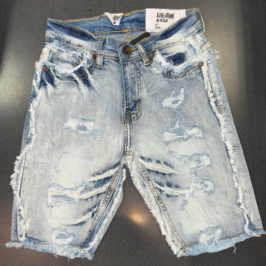 EV Ice Blue Jean Shorts 22976