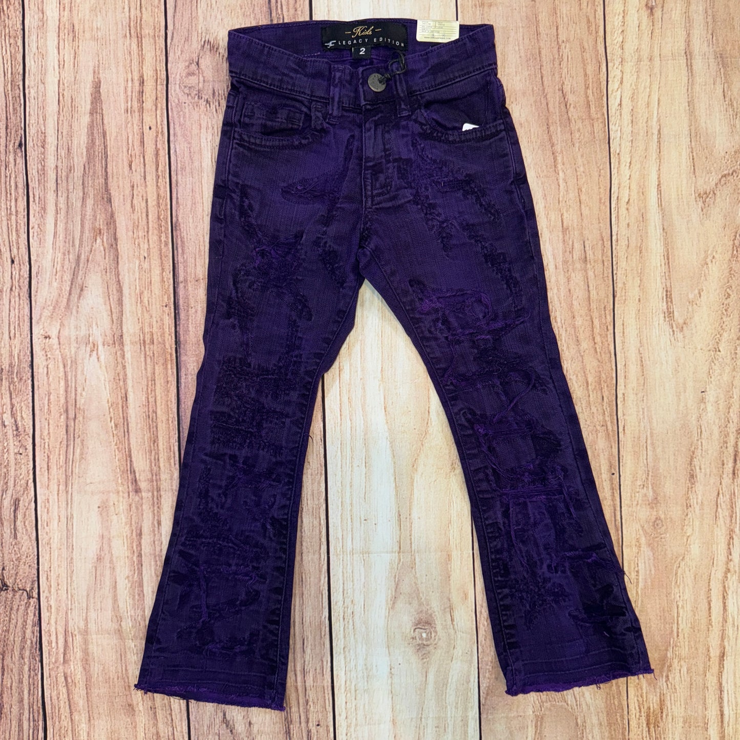 Purple JC Stacked Jeans