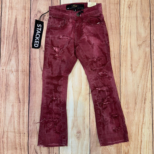 Dusty Rose Stacked Jeans