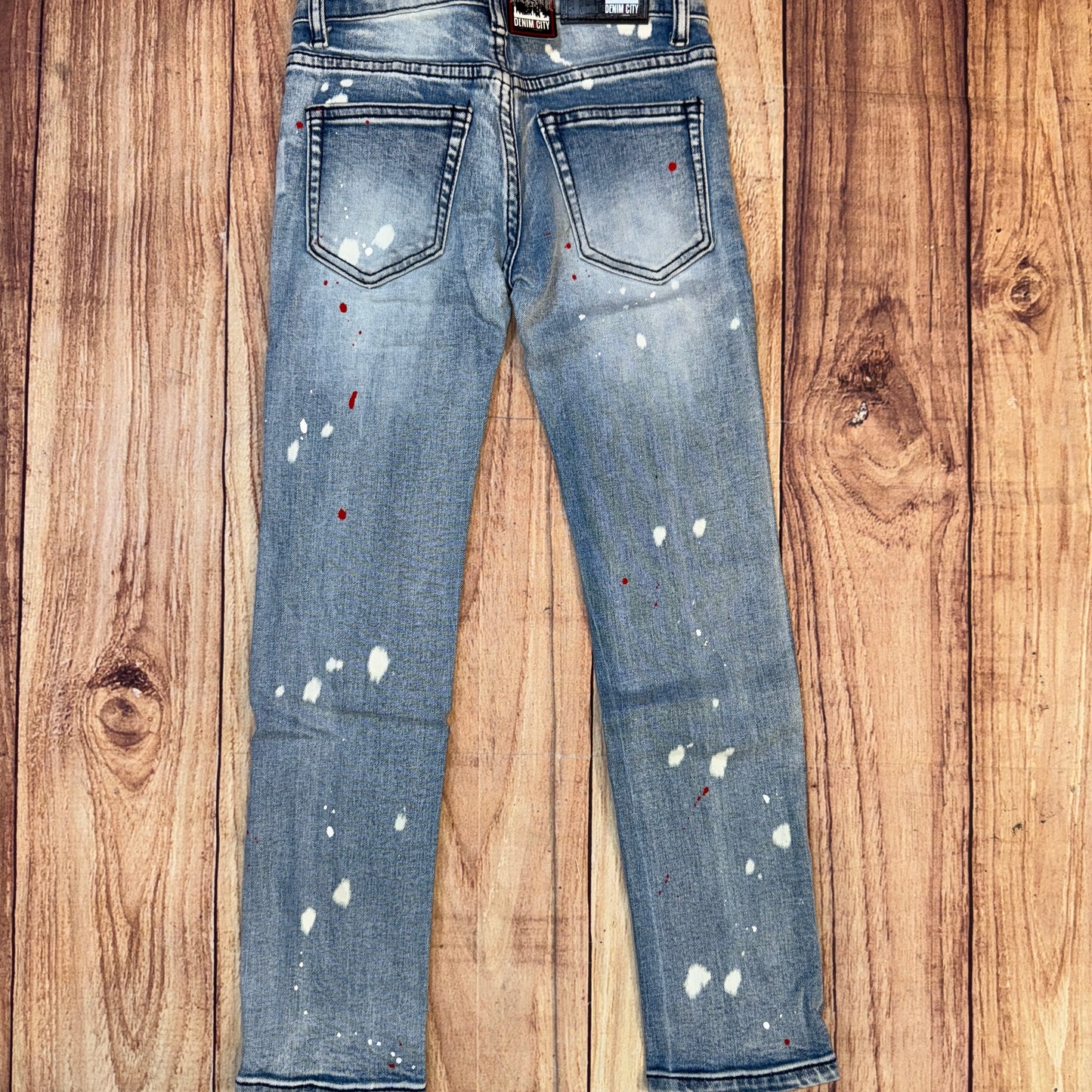 Med Blue/Red Jeans