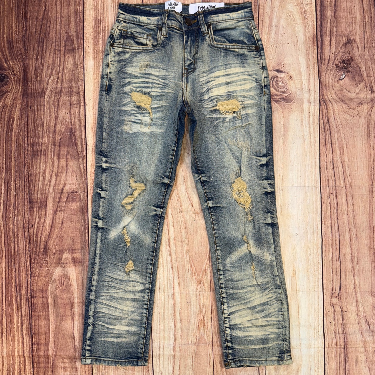 Lt Tint Slim Straight Jeans EV330245