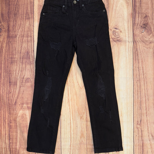 Black Slim Straight Jeans EV330245