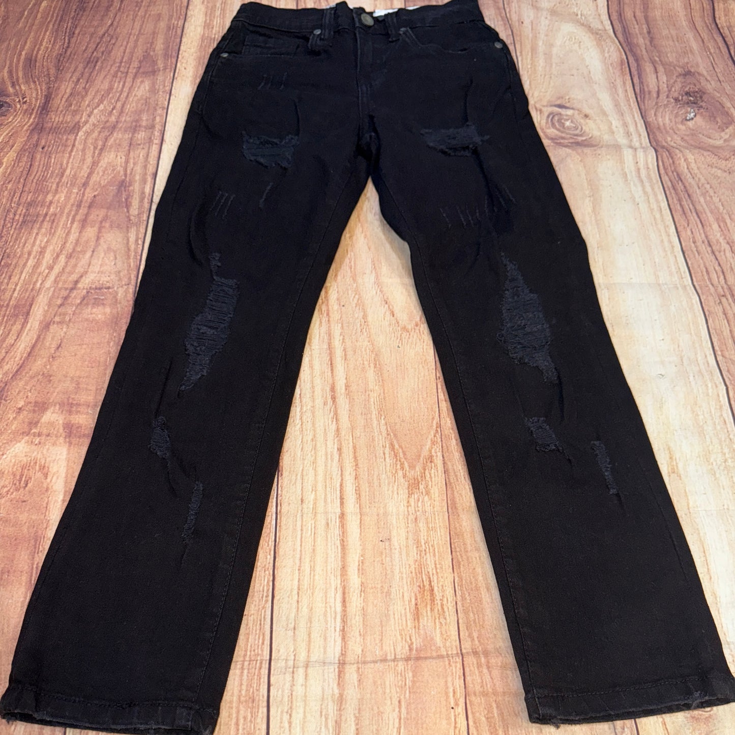 Black Slim Straight Jeans EV330245