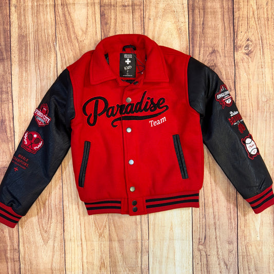 Paradise Team Varsity Jacket - Red