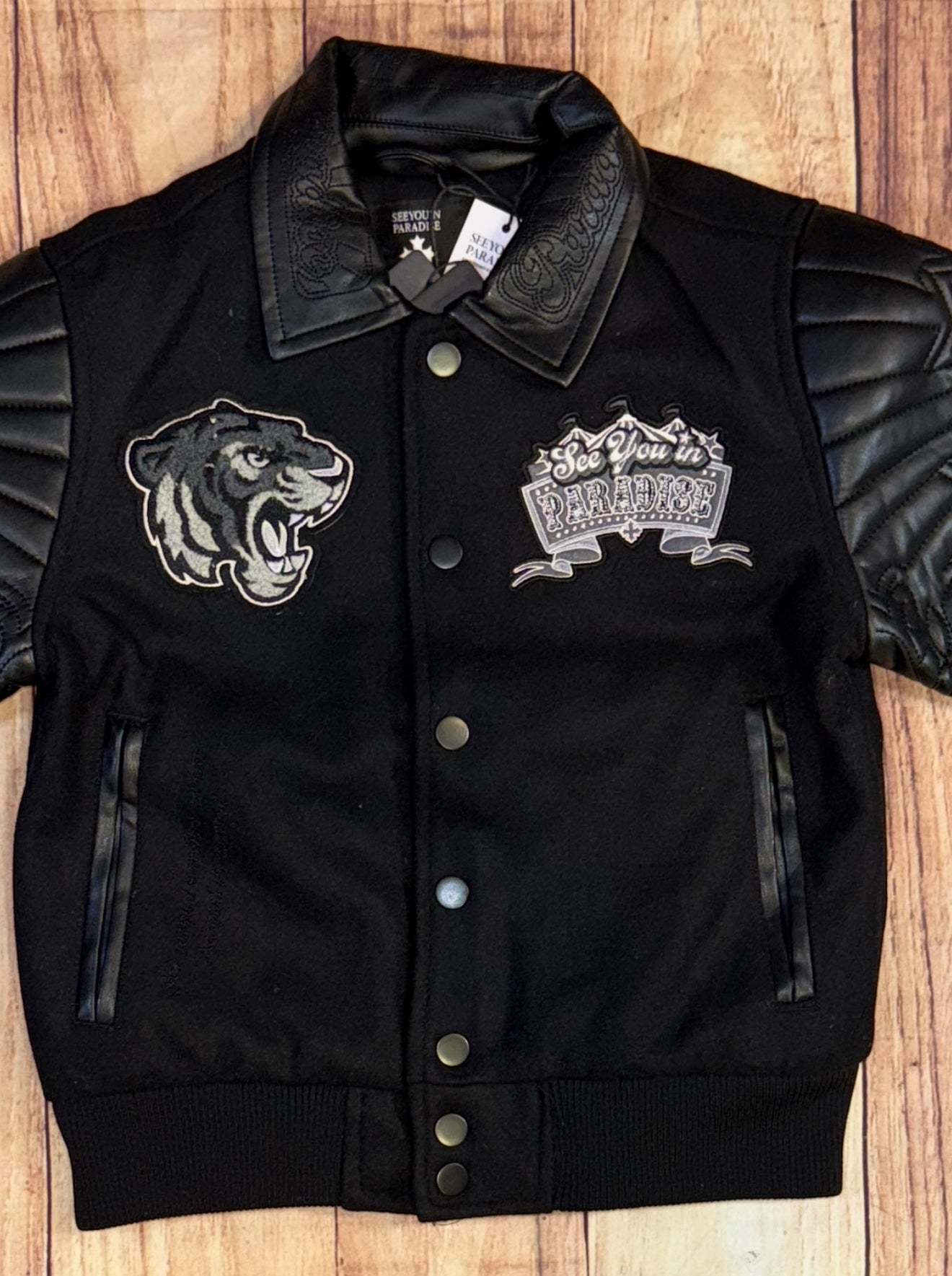 SYIP Varsity Jacket 91667 - Black