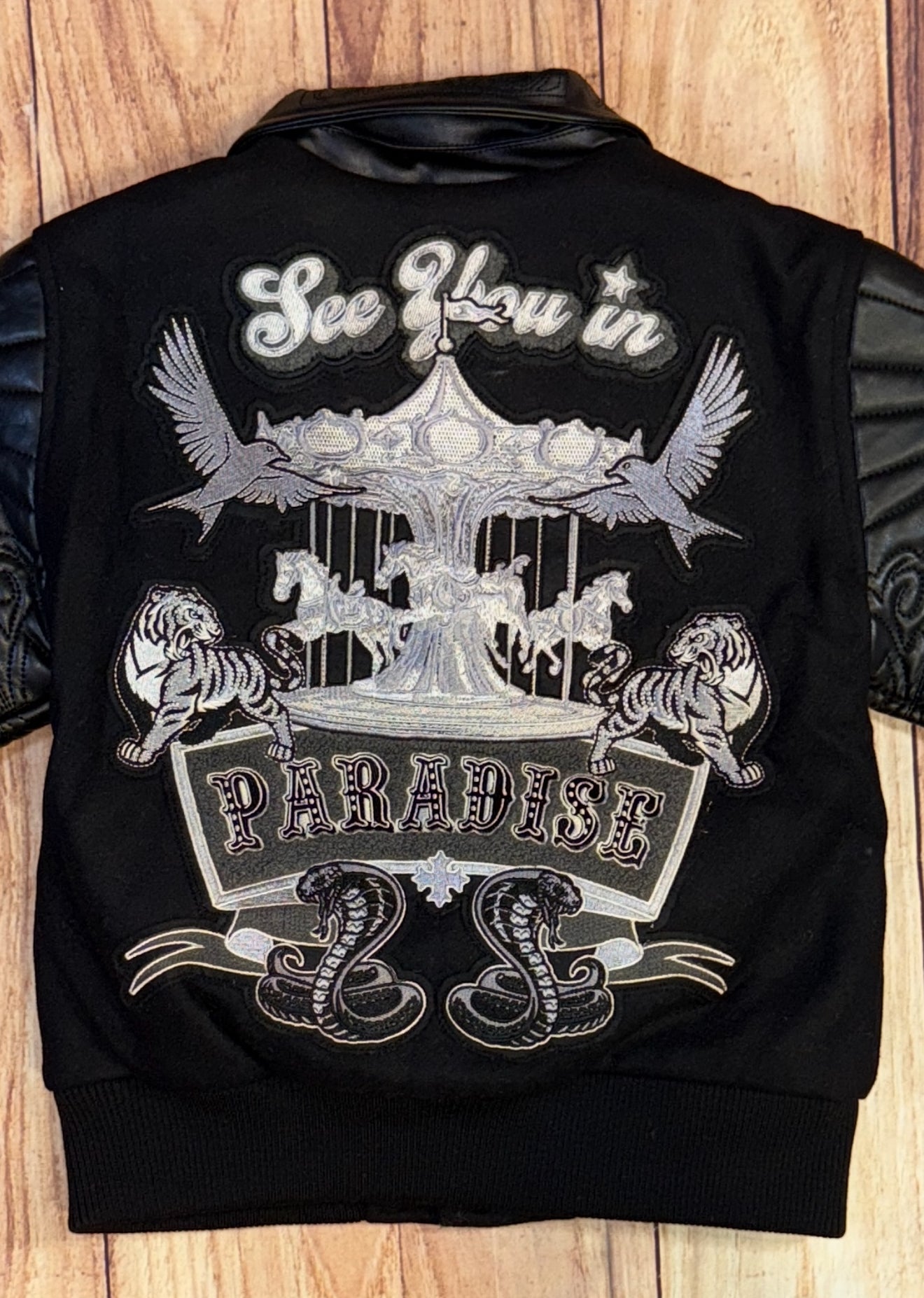 SYIP Varsity Jacket 91667 - Black