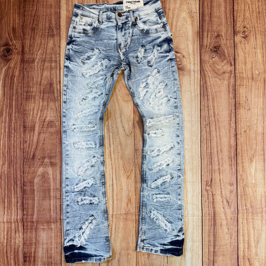 Ice Blue 330382 Stacked Jeans