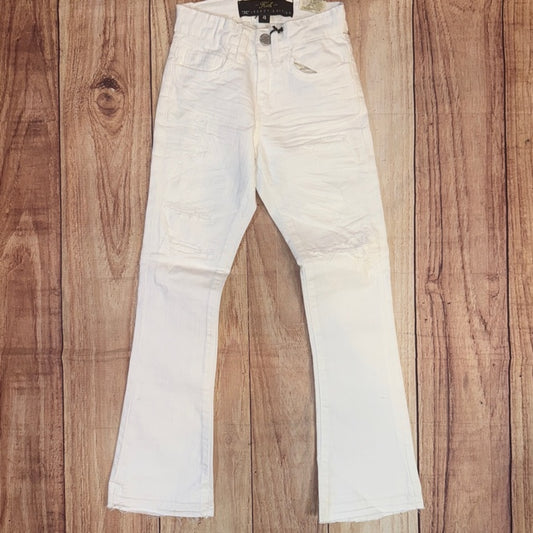 JC Off White Stacked Jeans