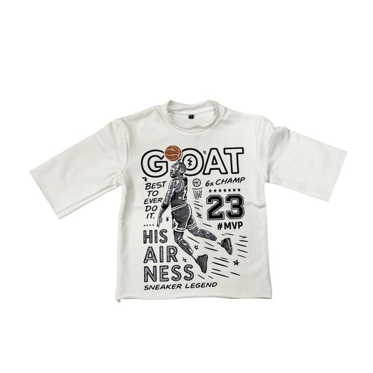 G O A T crop top