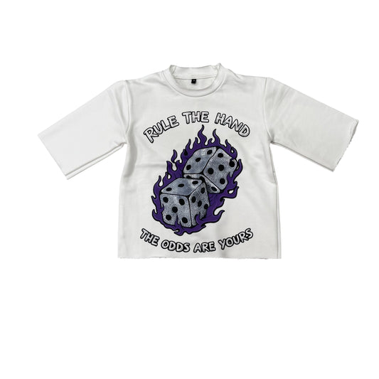 Rule the hand crop top