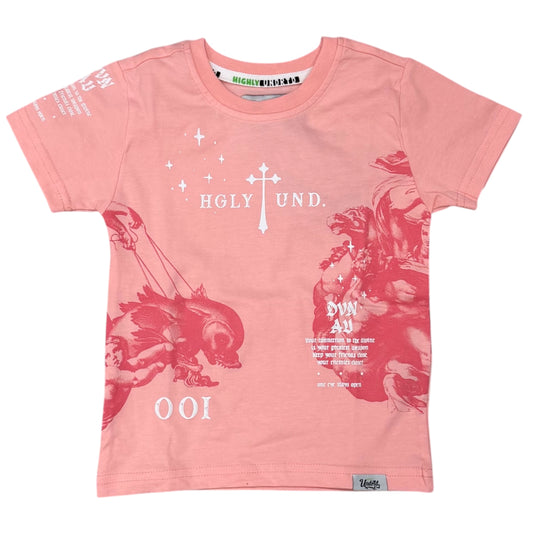 Divine aura t shirt pink