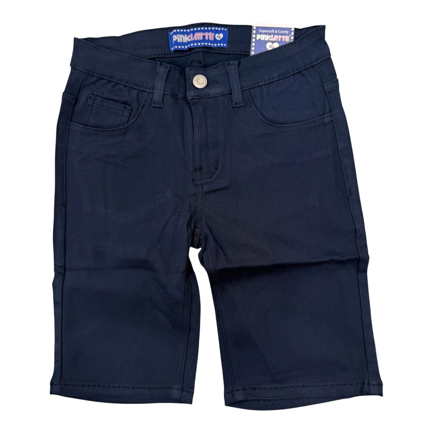 Stretch mid thigh shorts