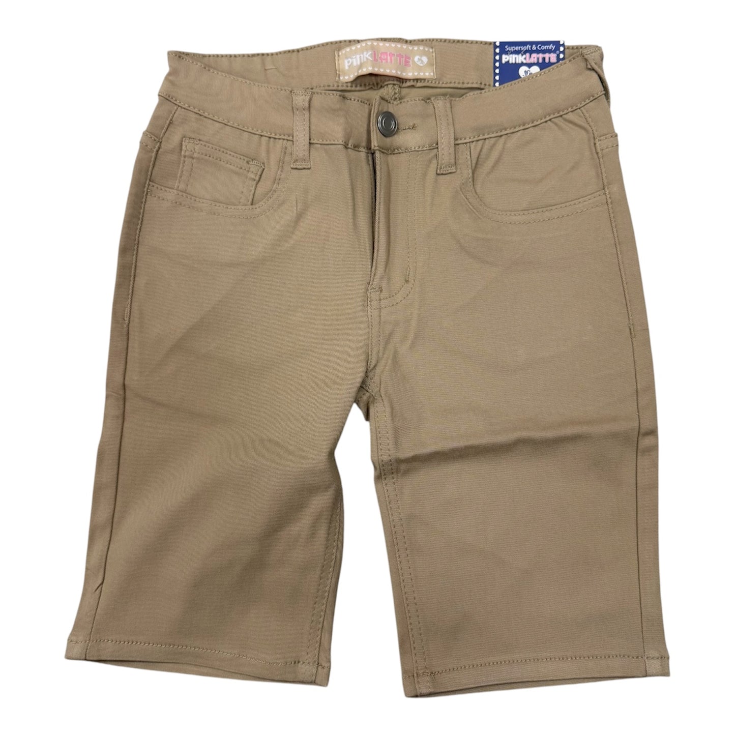 Stretch mid thigh shorts