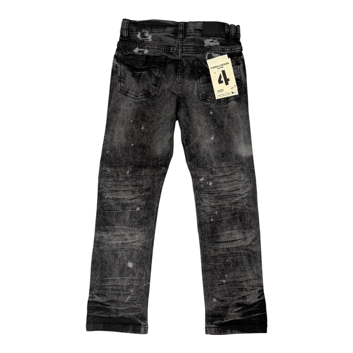 Washed black jeans