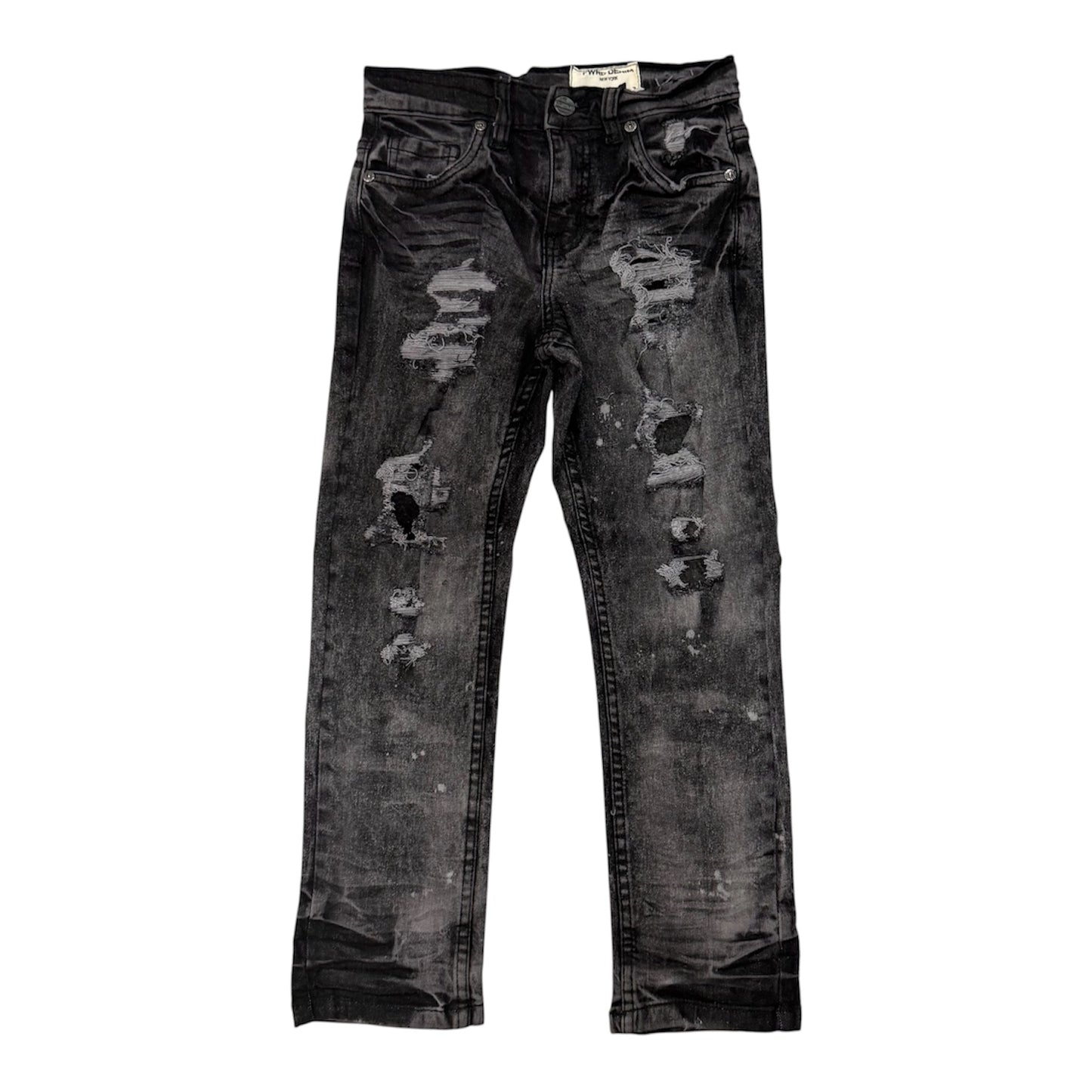 Washed black jeans