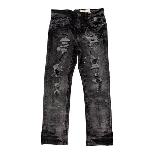 Washed black jeans