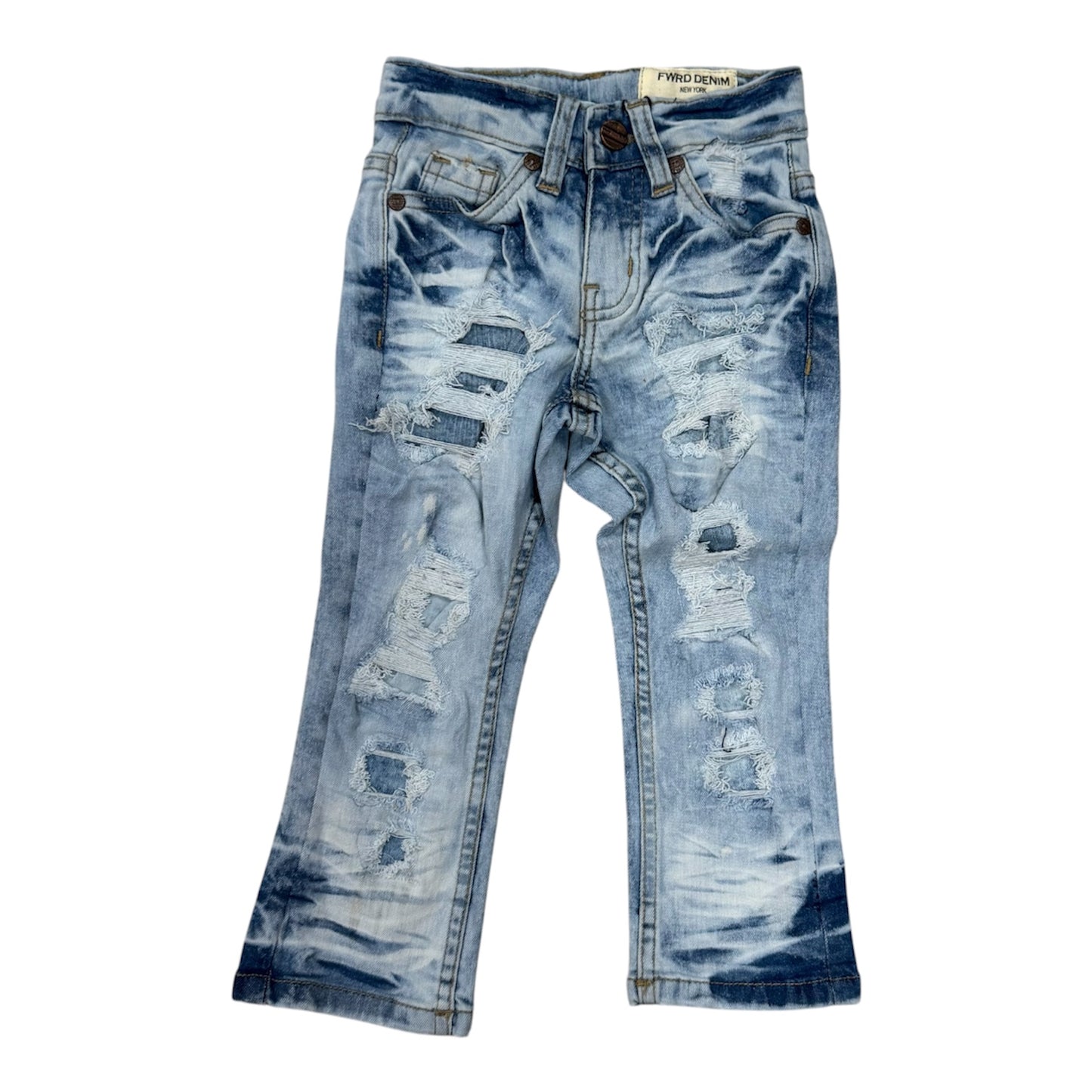 Chopped relaxed straight jeans