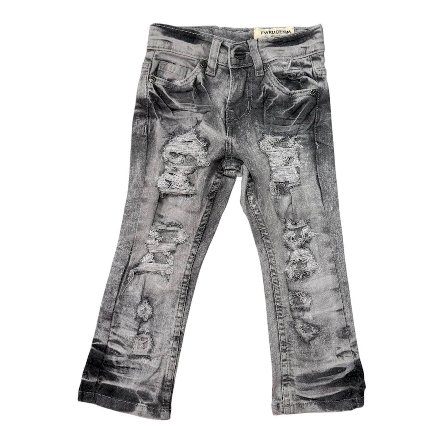 Chopped relaxed straight jeans