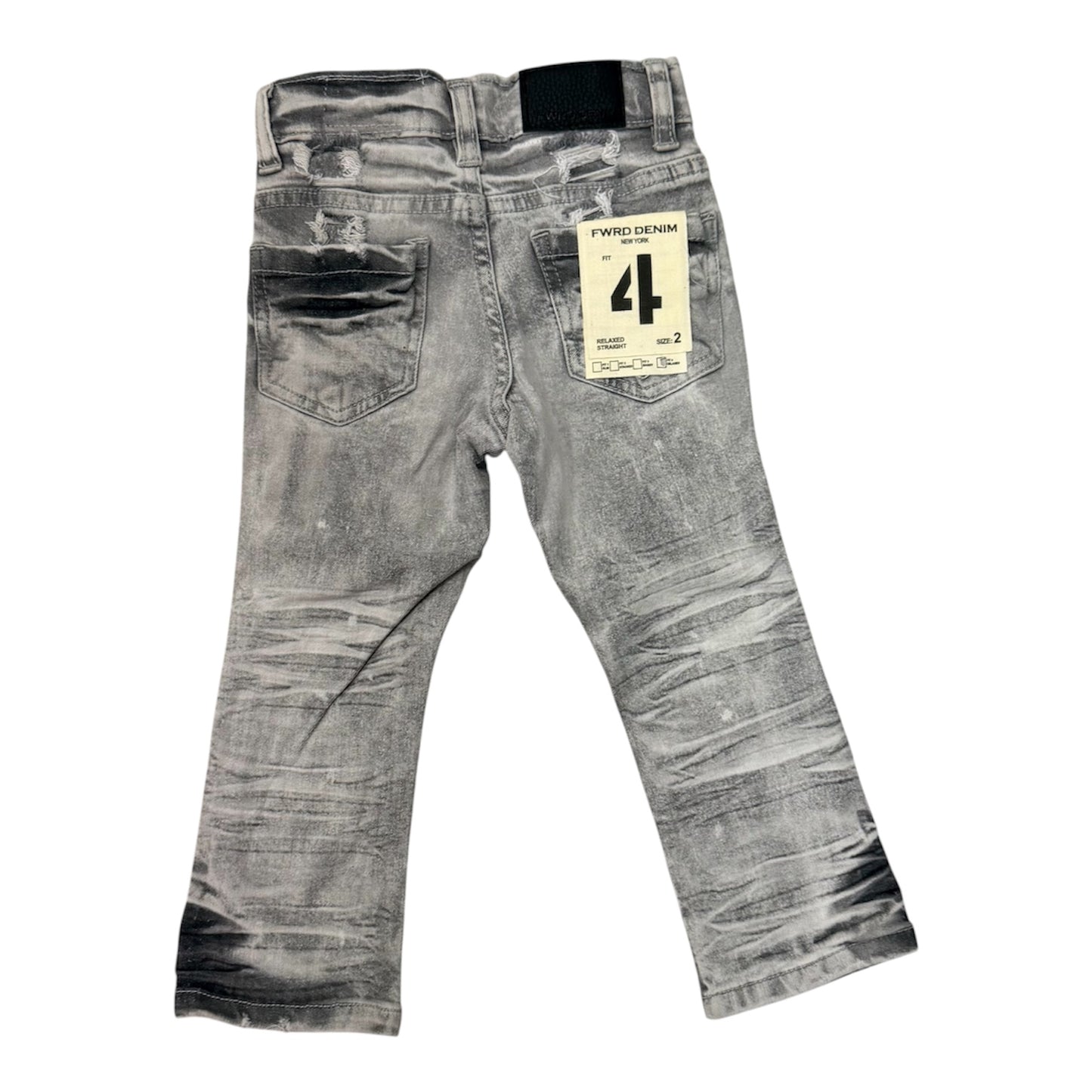 Chopped relaxed straight jeans
