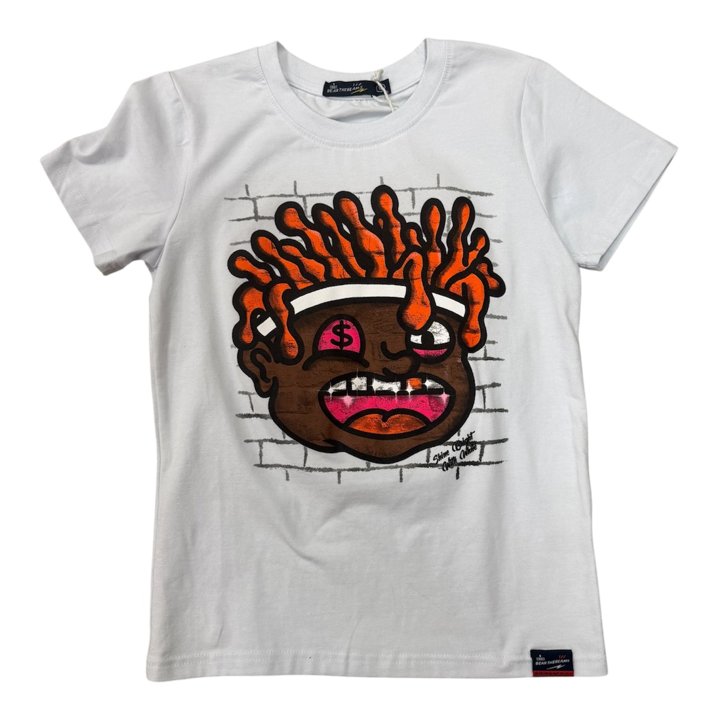 Orange hair big face t-shirt