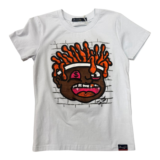 Orange hair big face t-shirt