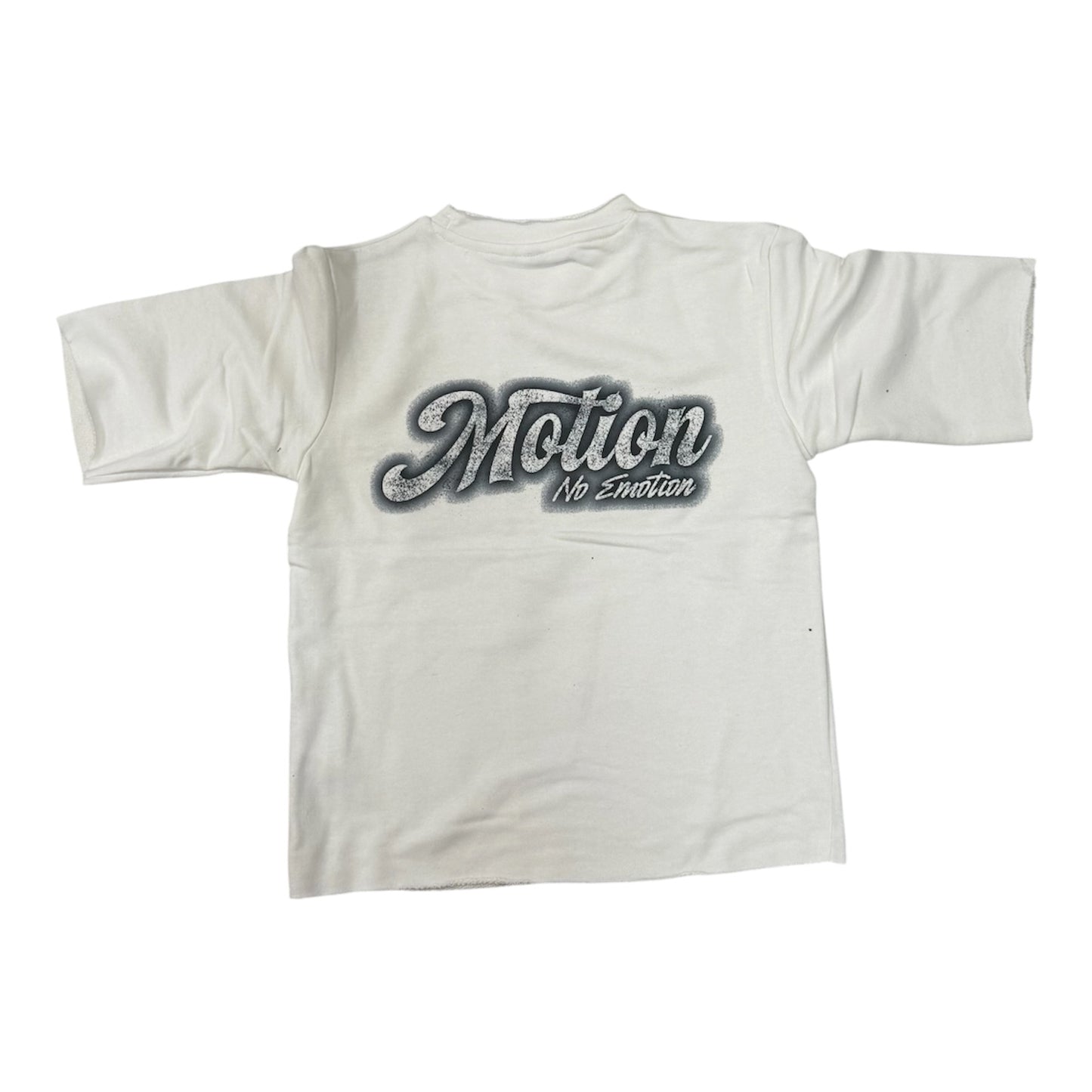 Motion no emotion crop shirt